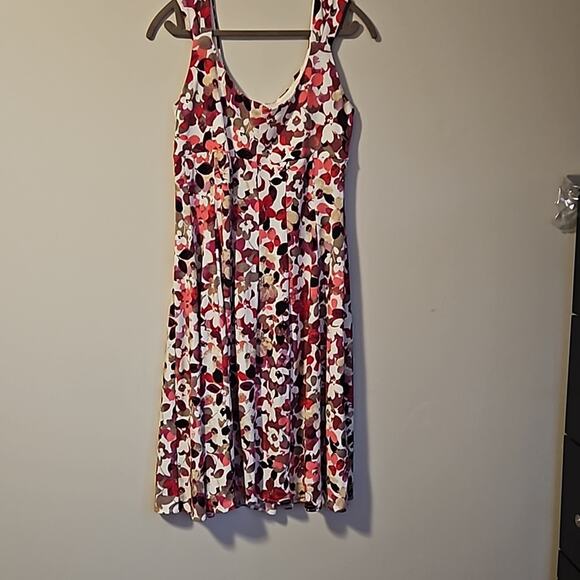 Dressbarn Floral Dress size 14 and Coordinating Scarf - Picture 12 of 13